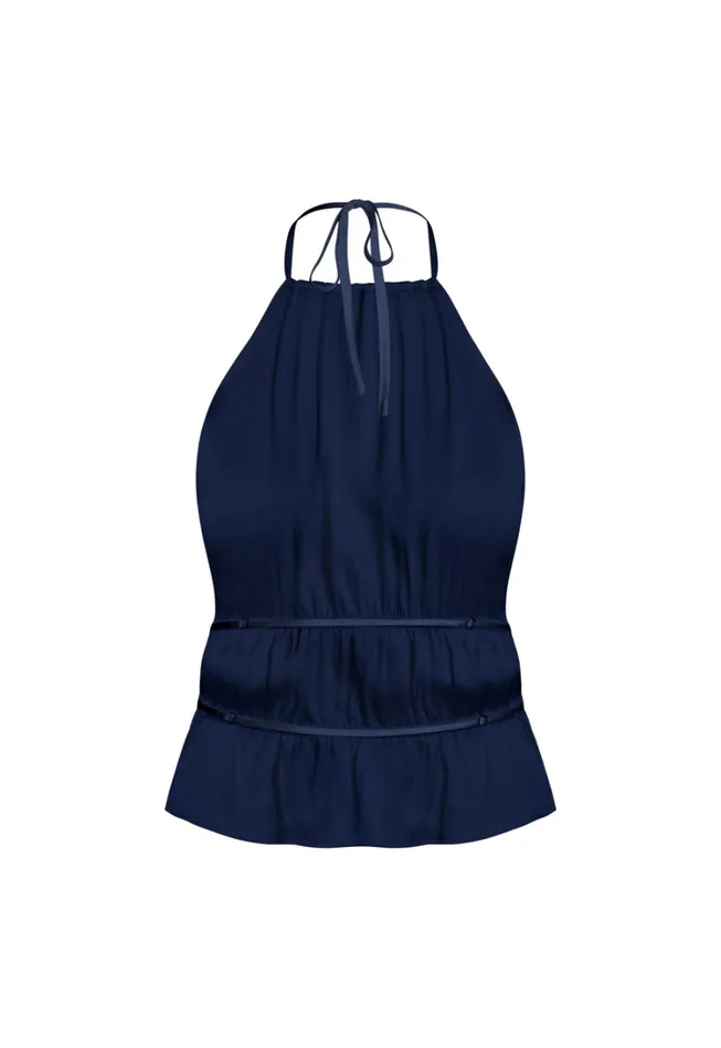 Tops Women Lioness Fashion LEGACY HALTER TOP Navy Tops Women Lioness Fashion LEGACY HALTER TOP Navy