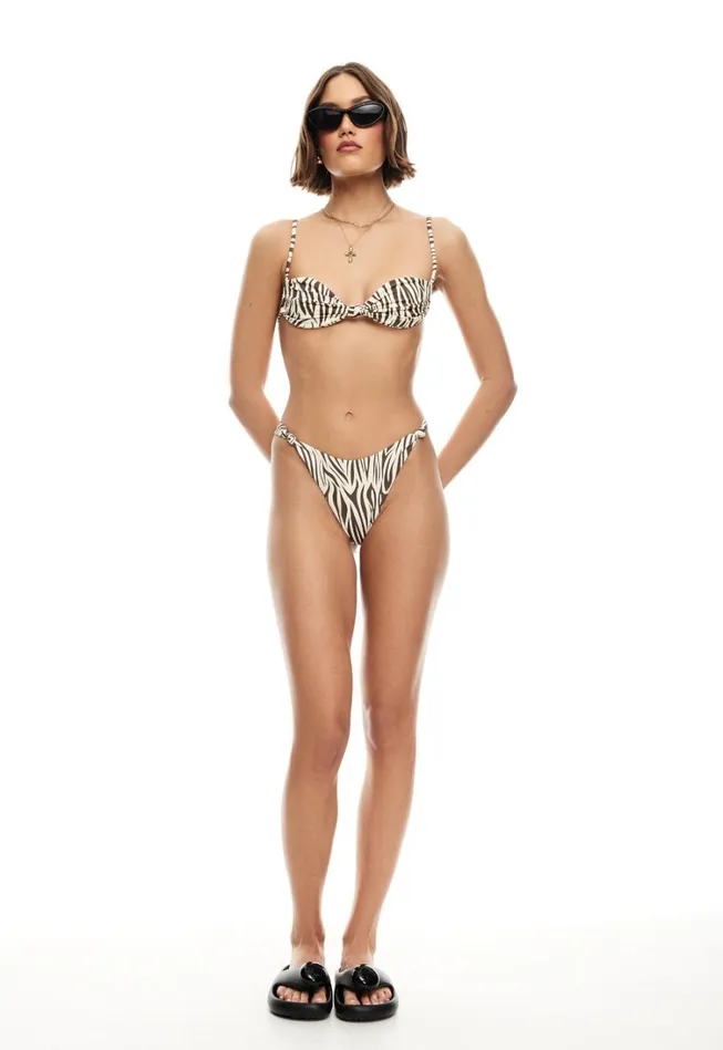 Tops Women Lioness Fashion NAOMI KNOT TOP Zebra