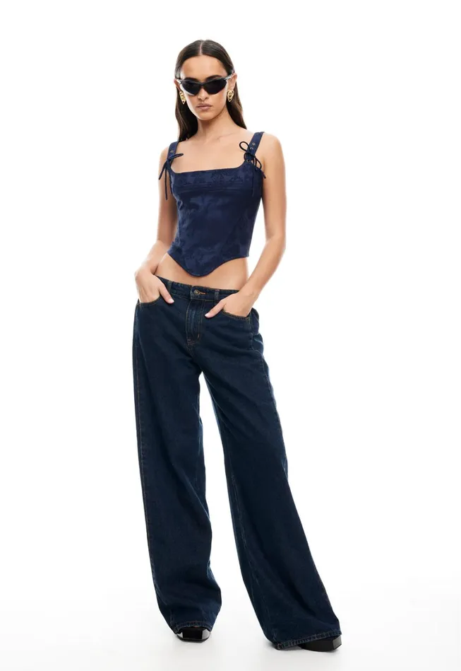 Tops Women Lioness Fashion PASS CORSET Navy