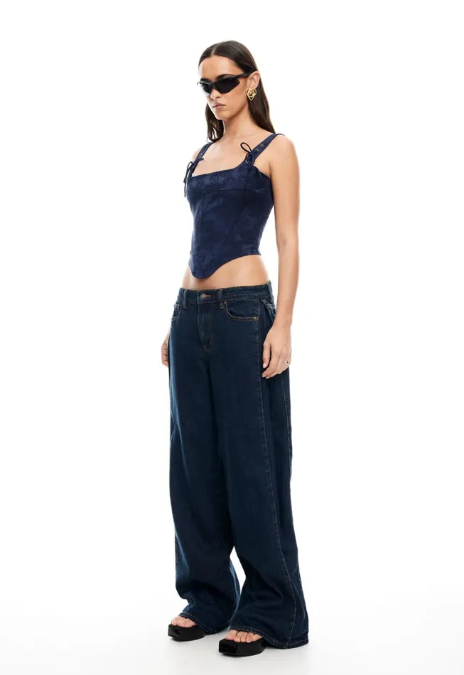 Tops Women Lioness Fashion PASS CORSET Navy Tops Women Lioness Fashion PASS CORSET Navy