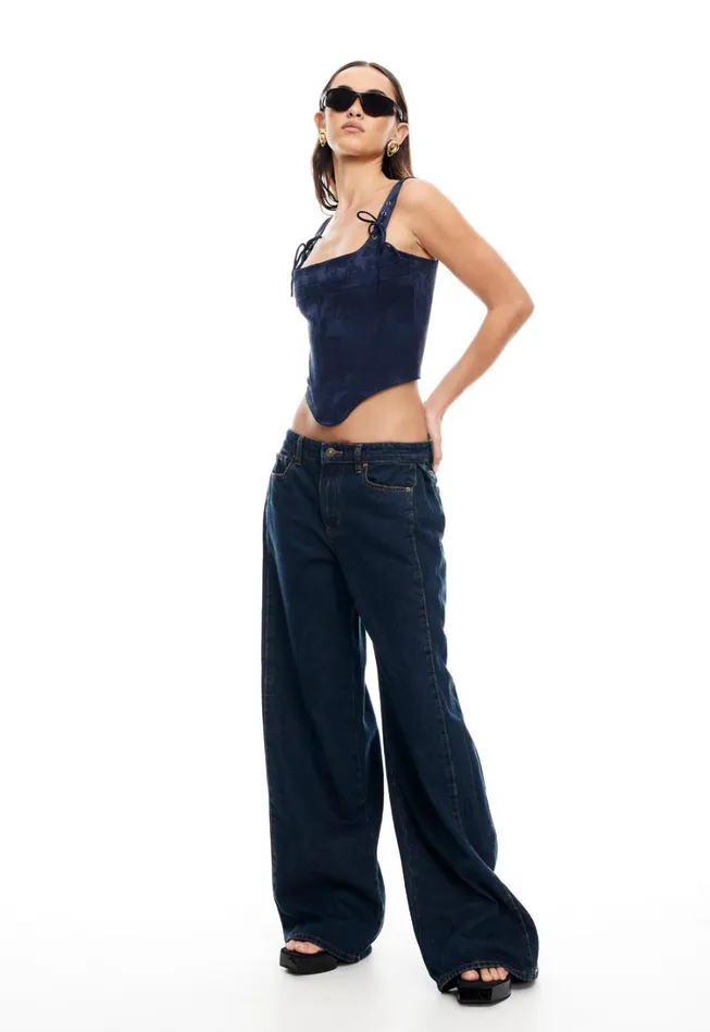 Tops Women Lioness Fashion PASS CORSET Navy Tops Women Lioness Fashion PASS CORSET Navy