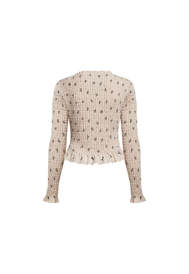 Tops Women Lioness Fashion TERRA LONG SLEEVE Beige Bow Tops Women Lioness Fashion TERRA LONG SLEEVE Beige Bow
