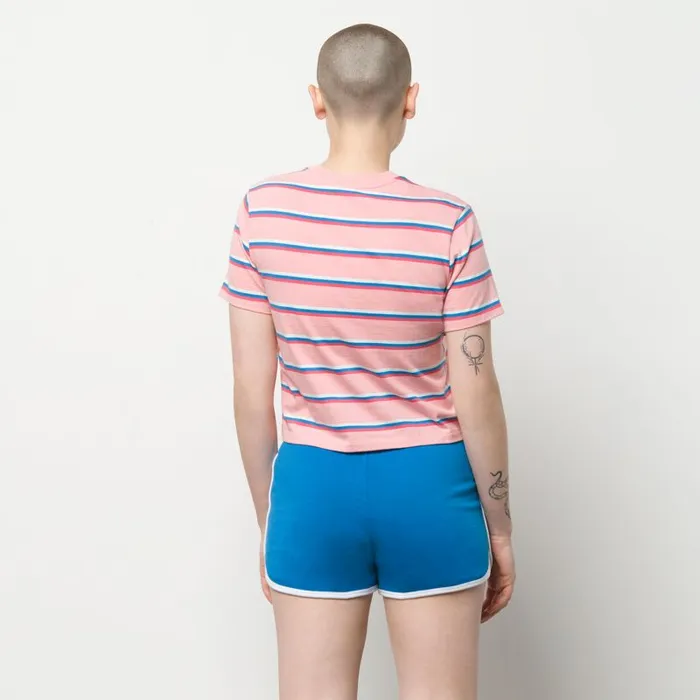 Tops Women Vans Wazmin Stripe Top Pink Icing