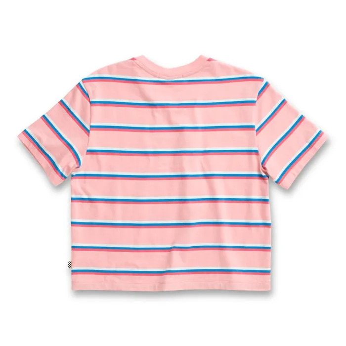 Tops Women Vans Wazmin Stripe Top Pink Icing