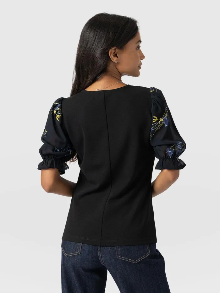 Tori Puff Sleeve Top 8211 Blue Lily Gardens Blue Lily Gardens Women Saint And Sofia TShirts and Tanks