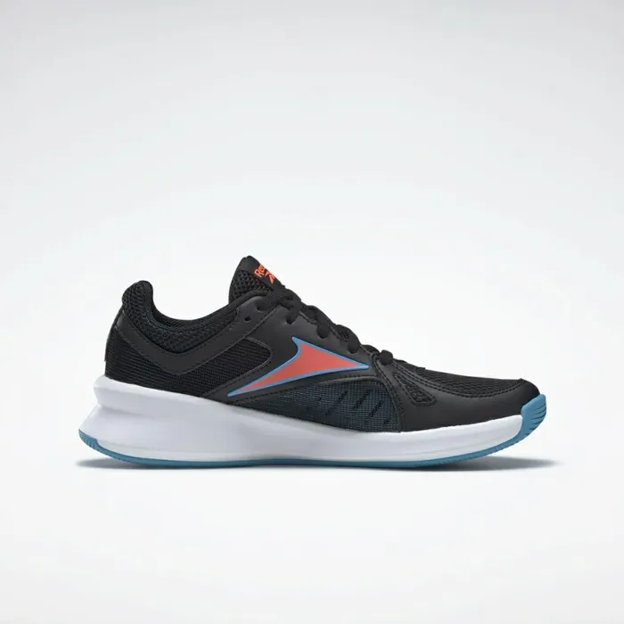 Training Shoes Womens Reebok Advanced Trainette Shoes Black Radiant Aqua Orange Flare