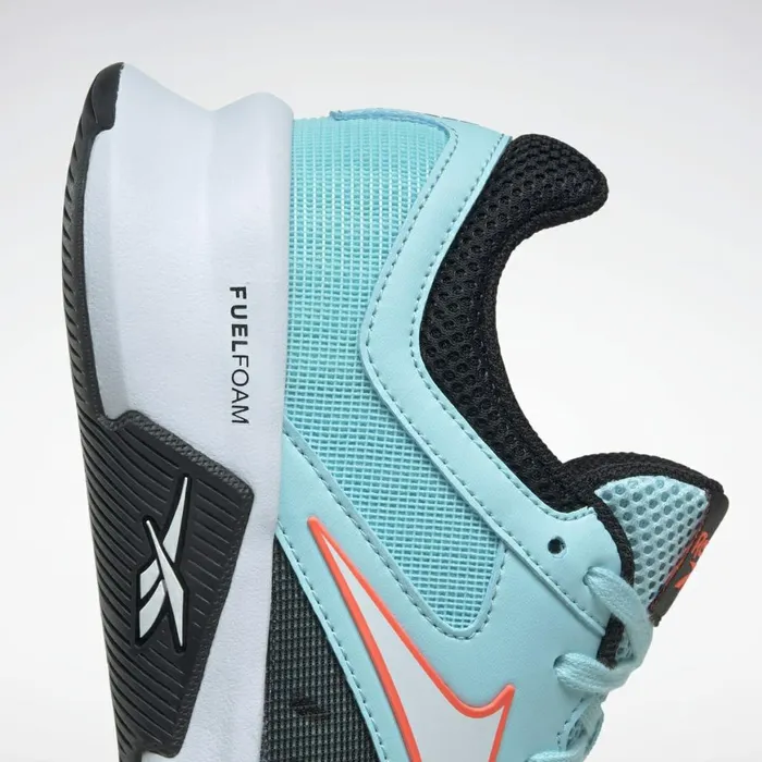 Training Shoes Womens Reebok Advanced Trainette Shoes Digital Glow Black Orange Flare