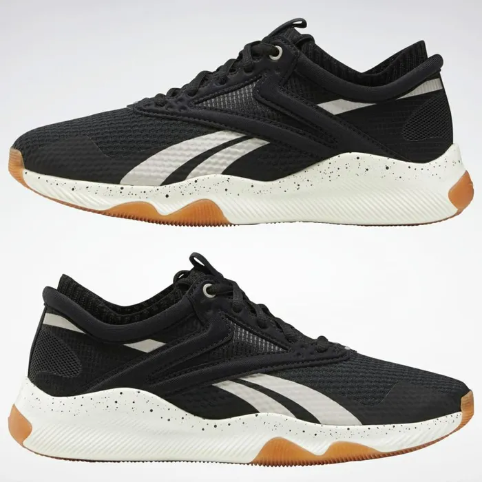 Training Shoes Womens Reebok HIIT Shoes Black Chalk Moondust Met