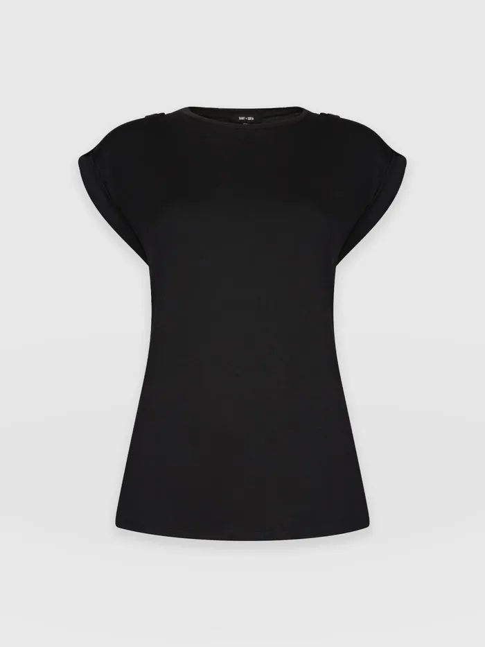 Turn Up Tee 8211 Black Black Women Saint And Sofia TShirts and Tanks