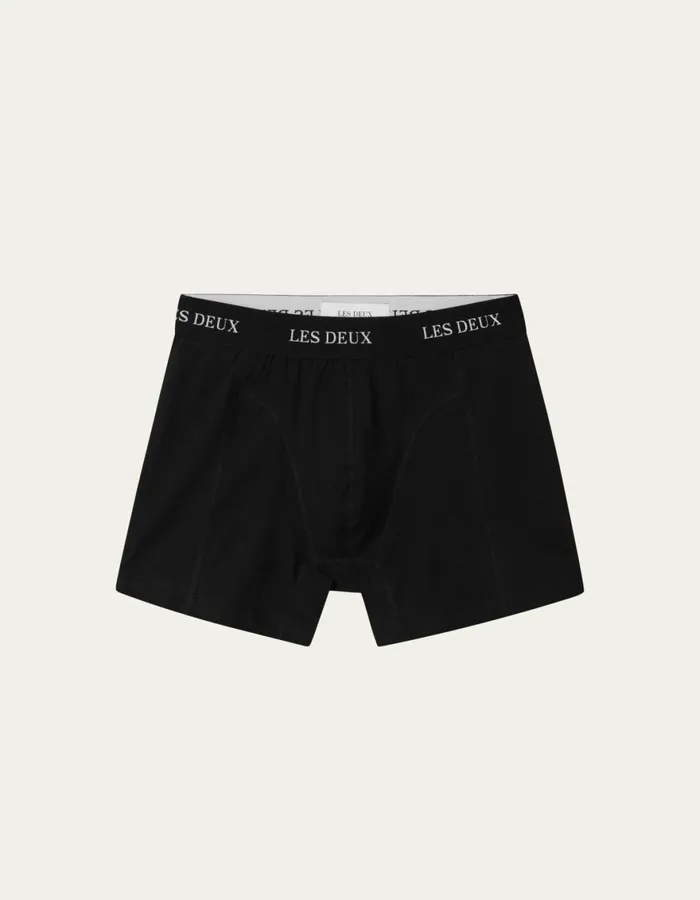 Underwear Men Les Deux Warren 2Pack Boxers 8211 BlackBlack