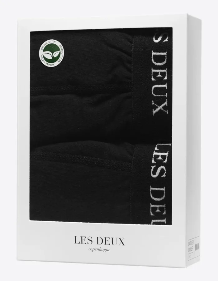 Underwear Men Les Deux Warren 2Pack Boxers 8211 BlackBlack
