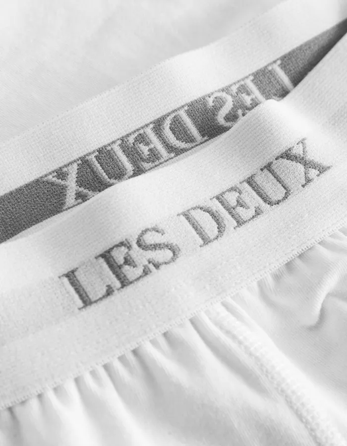 Underwear Men Les Deux Warren 2Pack Boxers 8211 WhiteWhite
