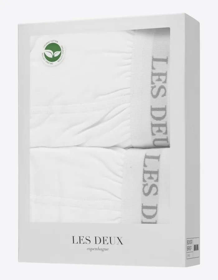 Underwear Men Les Deux Warren 2Pack Boxers 8211 WhiteWhite