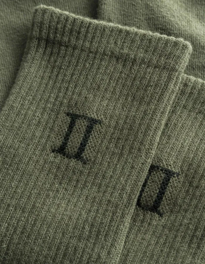 Underwear Men Les Deux William 2Pack Socks 8211 Olive NightBlack