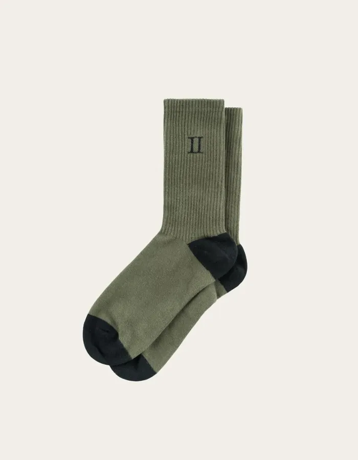 Underwear Men Les Deux William 2Pack Socks 8211 Olive NightBlack