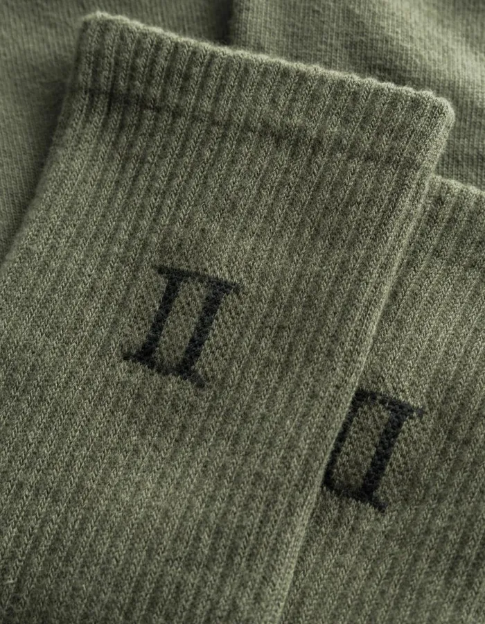 Underwear Men Les Deux William 2Pack Socks 8211 Olive NightBlack