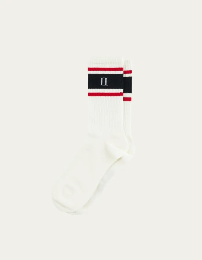 Underwear Men Les Deux William Stripe 2Pack Socks 8211 Off WhiteNavy Red