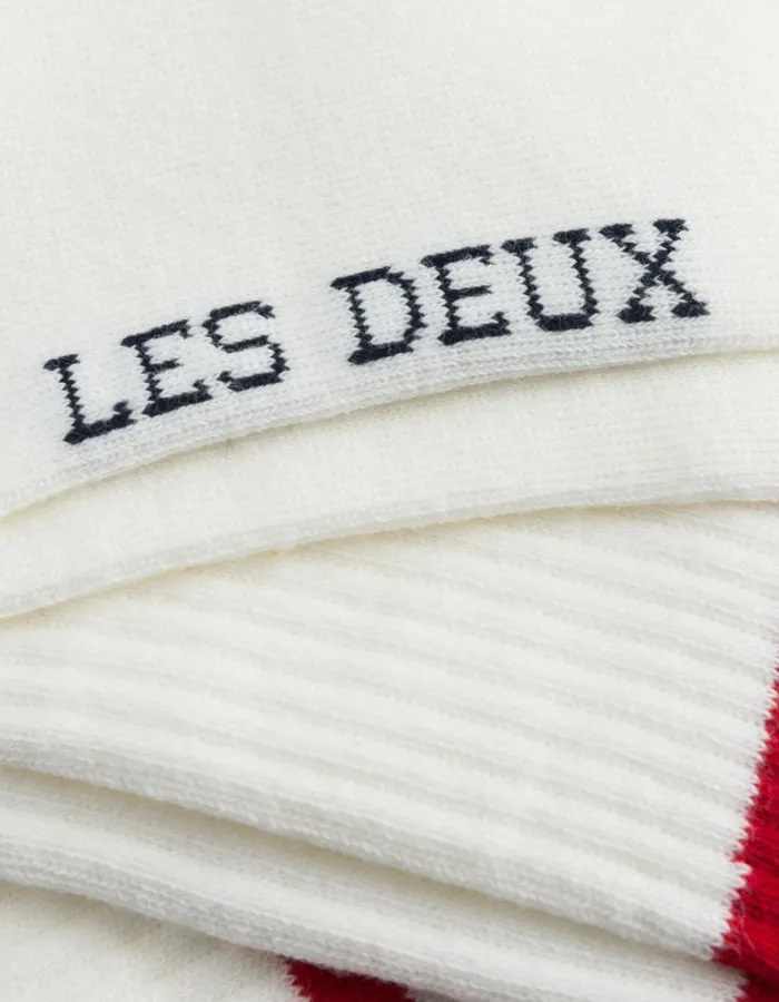 Underwear Men Les Deux William Stripe 2Pack Socks 8211 Off WhiteNavy Red Underwear Men Les Deux William Stripe 2Pack Socks 8211 Off WhiteNavy Red