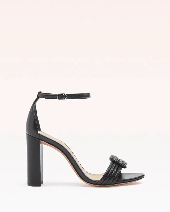Vicky Block 90 Leather Sandal With Knot Detail Alexandre Birman Black Women Alexandre Birman Sandals Vicky Block 90 Leather Sandal With Knot Detail Alexandre Birman Black Women Alexandre Birman Sandals