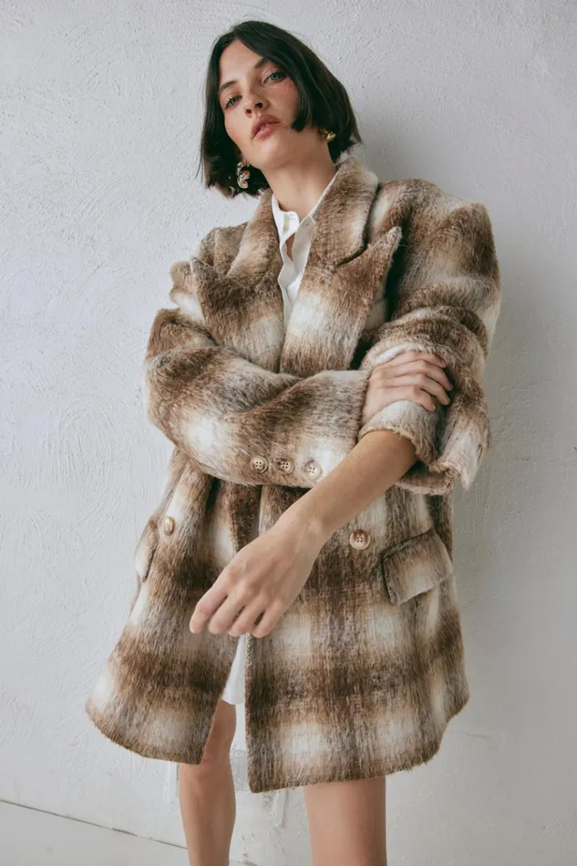 VRG GRL JacketsCoats Alexa Blazer Plaid 8211 Women