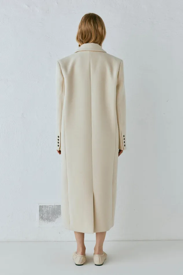 VRG GRL JacketsCoats Dua Trench Coat Cream 8211 Women VRG GRL JacketsCoats Dua Trench Coat Cream 8211 Women