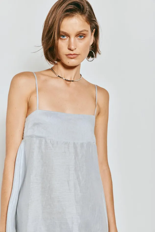 VRG GRL MidiMaxi Dresses Behati Linen Maxi Dress Sky 8211 Women VRG GRL MidiMaxi Dresses Behati Linen Maxi Dress Sky 8211 Women