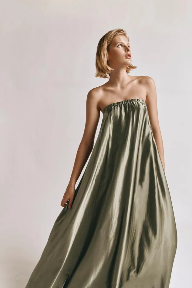 VRG GRL MidiMaxi Dresses Lenni Maxi Dress Olive 8211 Women VRG GRL MidiMaxi Dresses Lenni Maxi Dress Olive 8211 Women