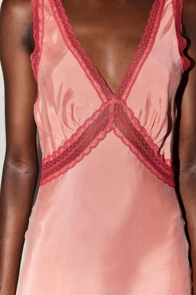 VRG GRL MidiMaxi Dresses Meet Me On The Dance Floor Bias Cut Maxi Dress Coral 8211 Women