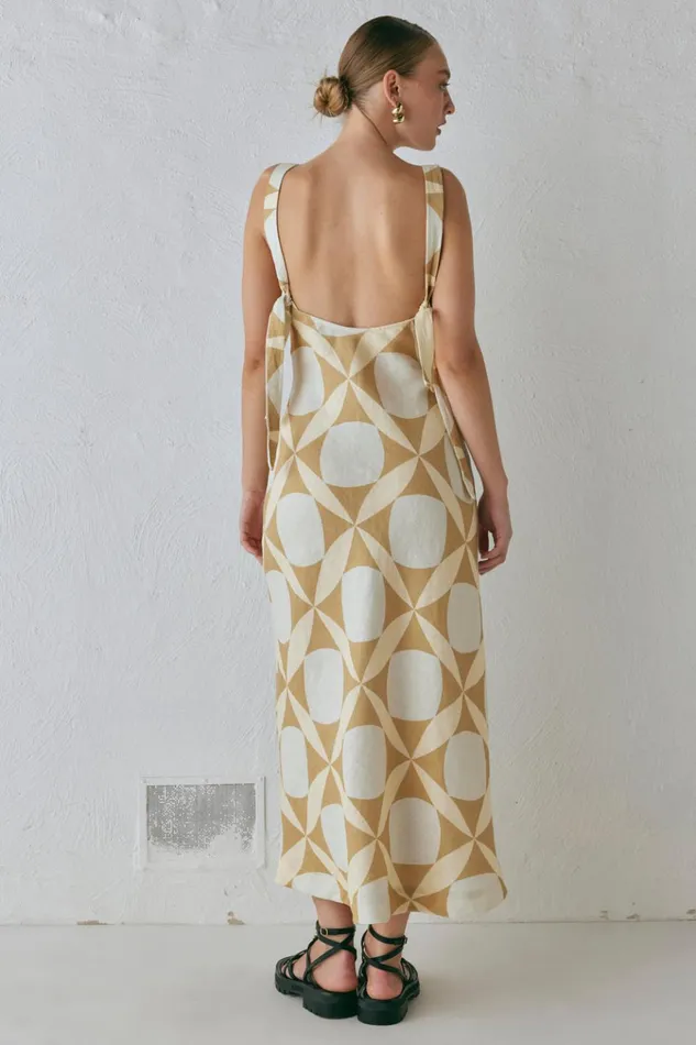 VRG GRL MidiMaxi Dresses Talia Linen Midi Dress Scope 8211 Women