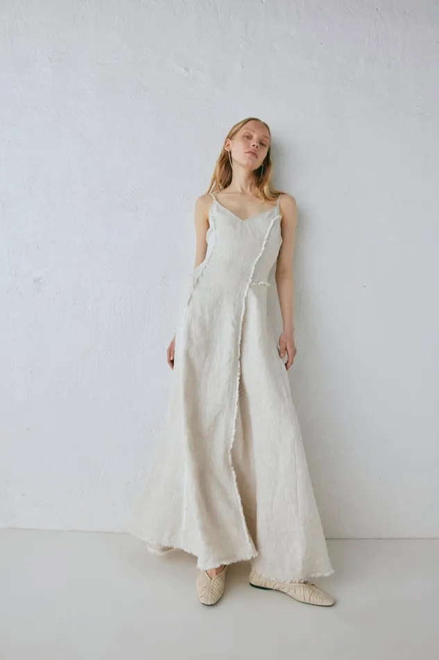 VRG GRL MidiMaxi Dresses Thea Linen Maxi Dress Natural 8211 Women VRG GRL MidiMaxi Dresses Thea Linen Maxi Dress Natural 8211 Women