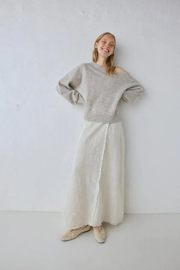 VRG GRL MidiMaxi Dresses Thea Linen Maxi Dress Natural 8211 Women VRG GRL MidiMaxi Dresses Thea Linen Maxi Dress Natural 8211 Women