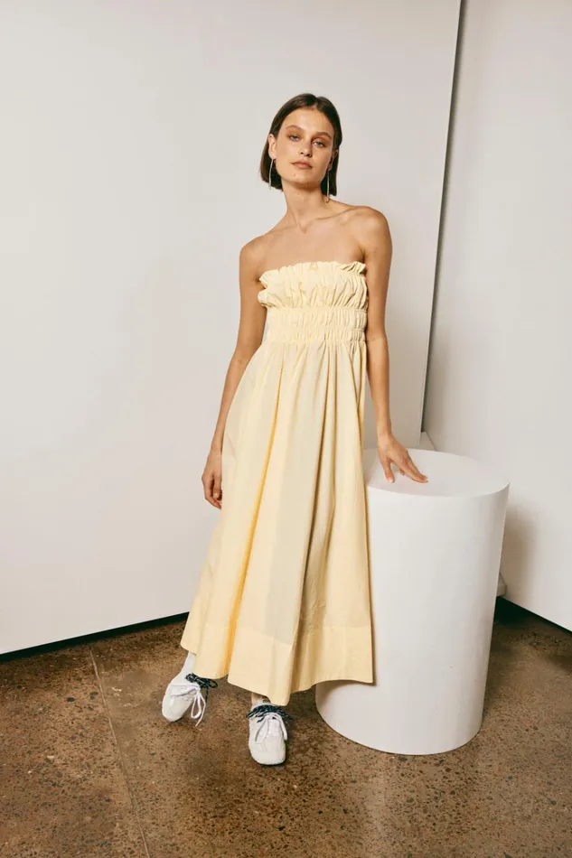 VRG GRL MidiMaxi Dresses Vacanza Midi Dress Lemon 8211 Women
