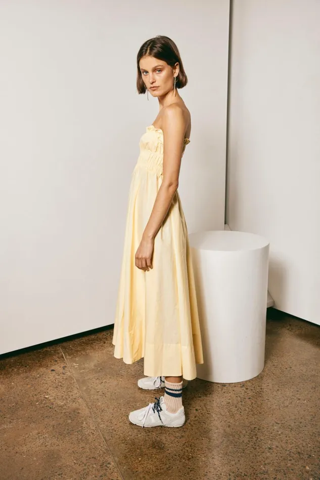 VRG GRL MidiMaxi Dresses Vacanza Midi Dress Lemon 8211 Women VRG GRL MidiMaxi Dresses Vacanza Midi Dress Lemon 8211 Women