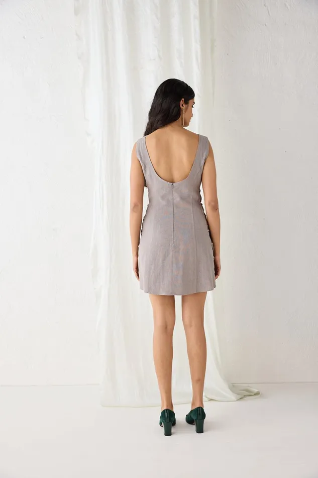 VRG GRL Mini Dresses Discoteca Mini Dress Charcoal 8211 Women VRG GRL Mini Dresses Discoteca Mini Dress Charcoal 8211 Women