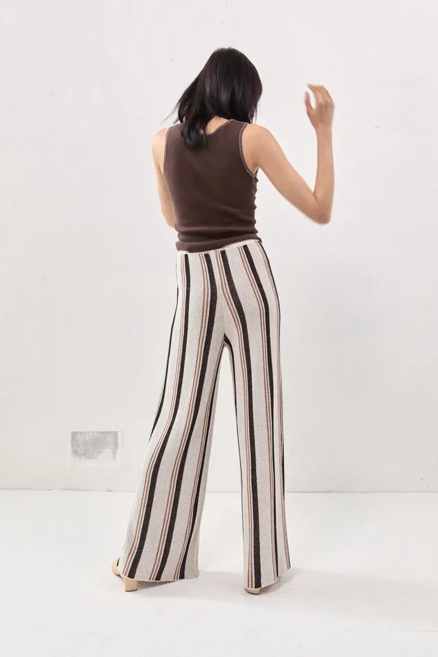 VRG GRL Pants Enzo Knit Pants Stripe 8211 Women