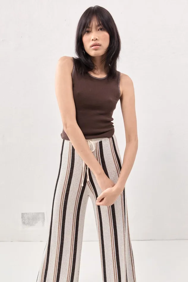 VRG GRL Pants Enzo Knit Pants Stripe 8211 Women