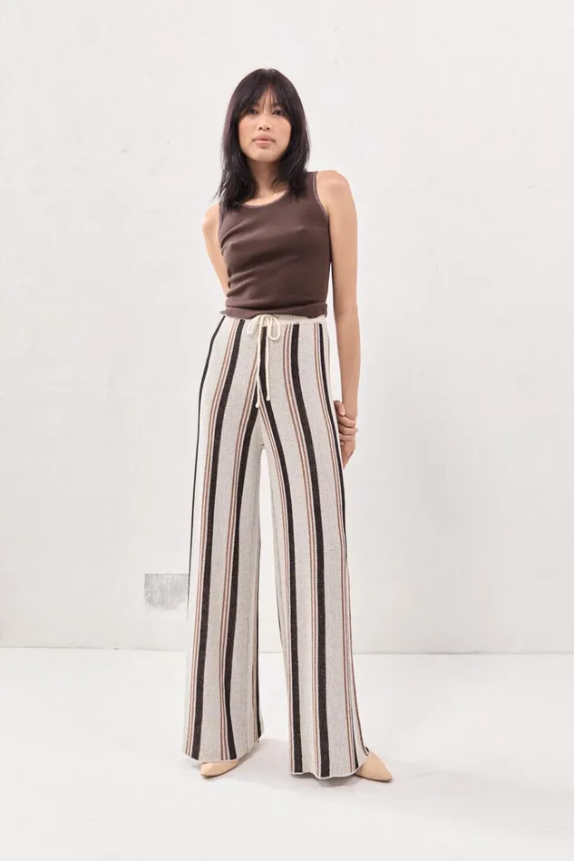 VRG GRL Pants Enzo Knit Pants Stripe 8211 Women