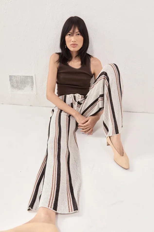 VRG GRL Pants Enzo Knit Pants Stripe 8211 Women