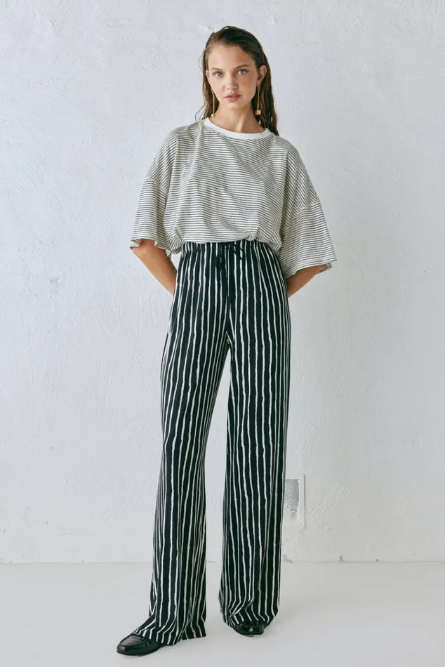 VRG GRL Pants Rieti Pants Black Stripe 8211 Women VRG GRL Pants Rieti Pants Black Stripe 8211 Women