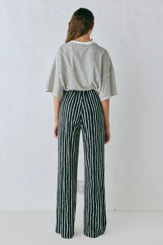 VRG GRL Pants Rieti Pants Black Stripe 8211 Women VRG GRL Pants Rieti Pants Black Stripe 8211 Women