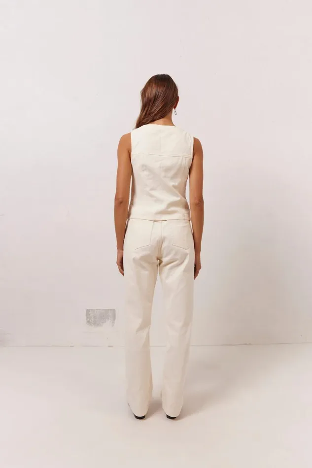 VRG GRL Pants Suki Denim Jeans Cream 8211 Women VRG GRL Pants Suki Denim Jeans Cream 8211 Women