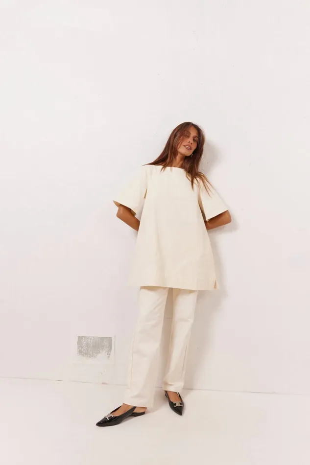 VRG GRL Pants Suki Denim Jeans Cream 8211 Women VRG GRL Pants Suki Denim Jeans Cream 8211 Women