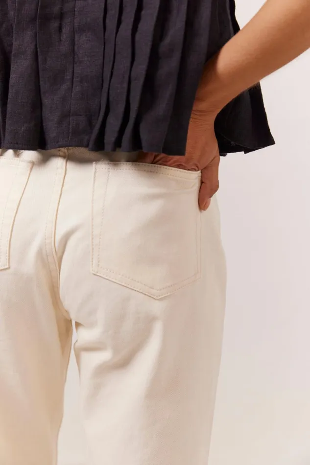 VRG GRL Pants Suki Denim Jeans Cream 8211 Women VRG GRL Pants Suki Denim Jeans Cream 8211 Women
