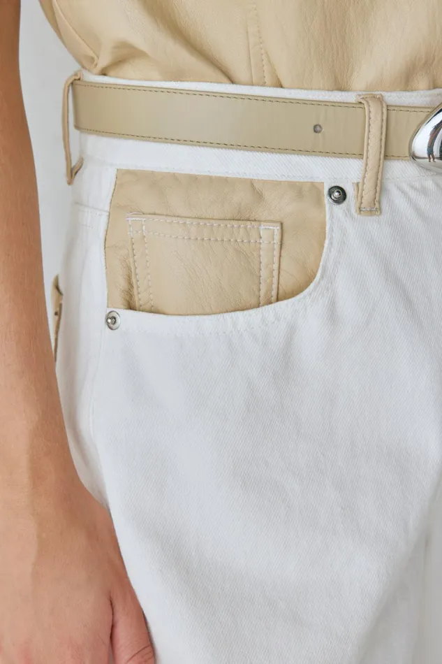 VRG GRL Pants Sutton Denim Jeans White 8211 Women VRG GRL Pants Sutton Denim Jeans White 8211 Women