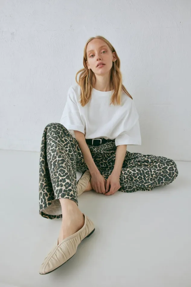 VRG GRL Pants Zia Denim Jeans Leopard 8211 Women