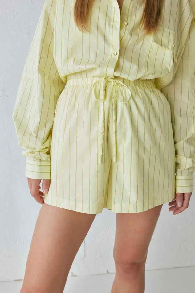 VRG GRL Sets Annika Shorts Citrus 8211 Women VRG GRL Sets Annika Shorts Citrus 8211 Women