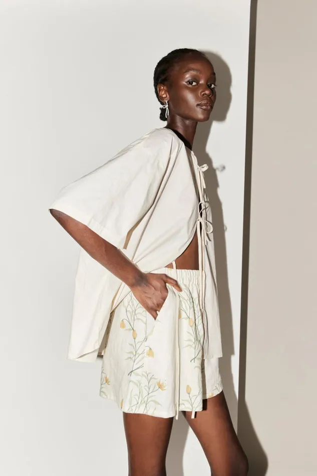 VRG GRL Sets Eliza Linen Shorts Florette 8211 Women VRG GRL Sets Eliza Linen Shorts Florette 8211 Women