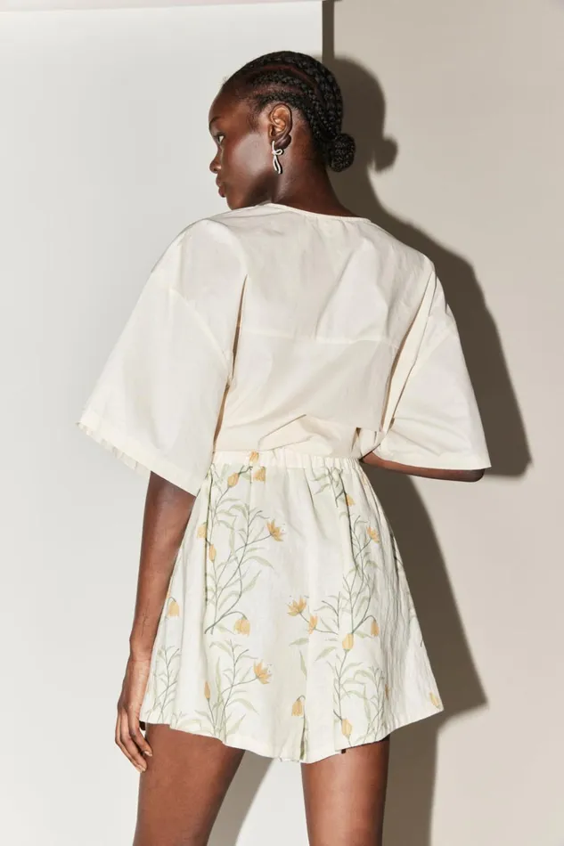 VRG GRL Sets Eliza Linen Shorts Florette 8211 Women VRG GRL Sets Eliza Linen Shorts Florette 8211 Women