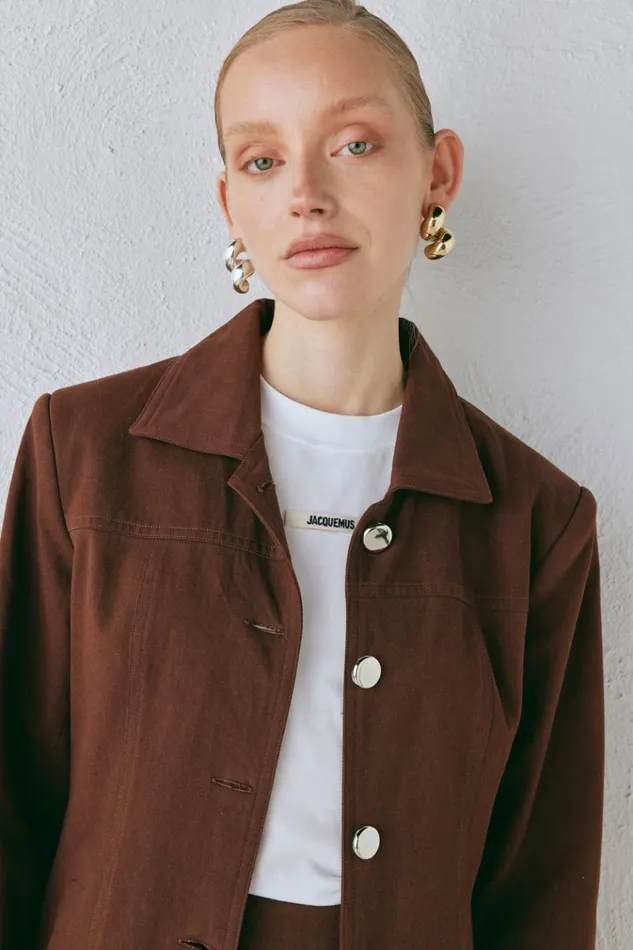 VRG GRL Sets Esti Jacket Chocolate 8211 Women VRG GRL Sets Esti Jacket Chocolate 8211 Women