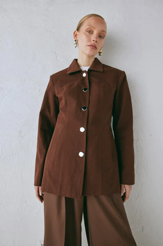 VRG GRL Sets Esti Jacket Chocolate 8211 Women VRG GRL Sets Esti Jacket Chocolate 8211 Women